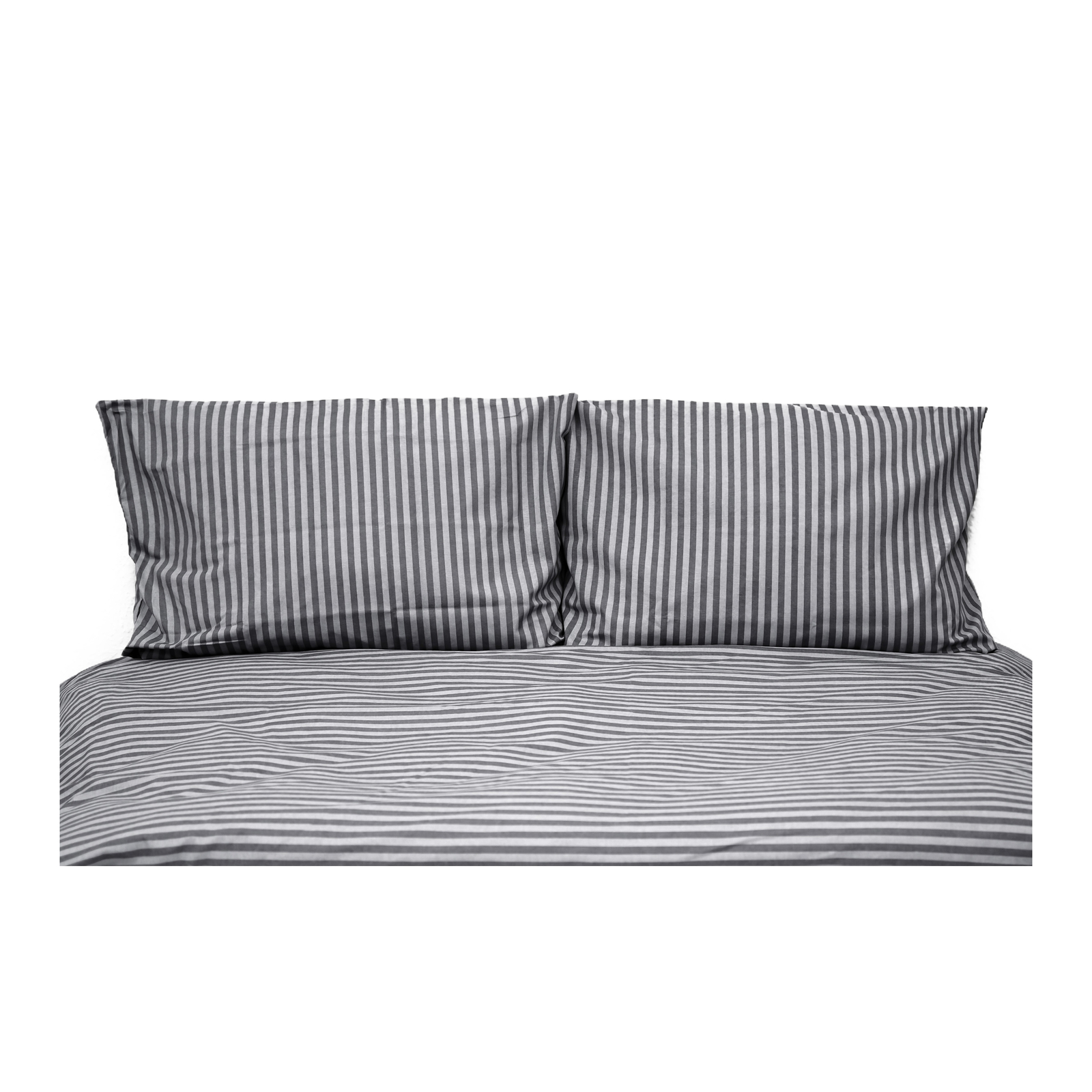 Bettwäsche mit Reißverschluss 240x220 cm, 2x Kissenbezug 80x80 cm gestreift