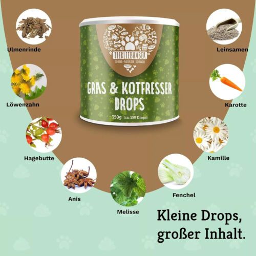 Gras- & Kotfressen Drops Für Hunde Bei Fressen Von Gras Beruhigt Den Magen Darm - Bild 4 von 9