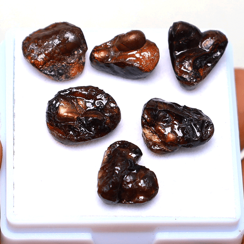 Lote de 6 piezas piedras preciosas superficie botrioidal ágata fuego natural mexicana 11,5-13 mm lote - Imagen 10 de 12