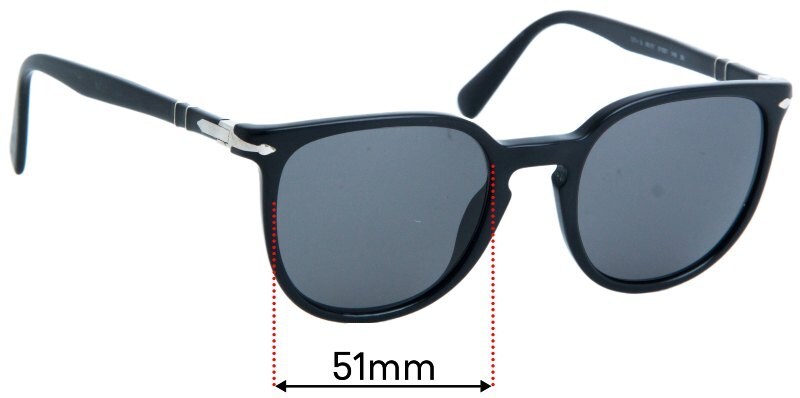 SFx Replacement Sunglass Lenses fits Persol 3226-S 51mm Wide