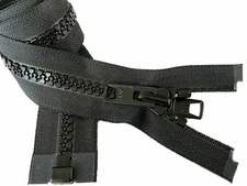 YKK Zipper #10 Molded Separates Bottom, Marine Grade Metal Tab Slider 6" - 130"