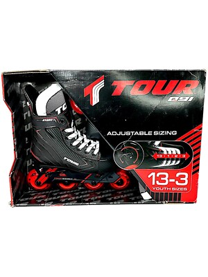 Tour Q91 Kids  Adjustable Inline and Roller Hockey Skates - size 13-3