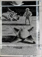 1968 Press Photo Painting by Andrei Sokolov displayed in Moscow - pix47795