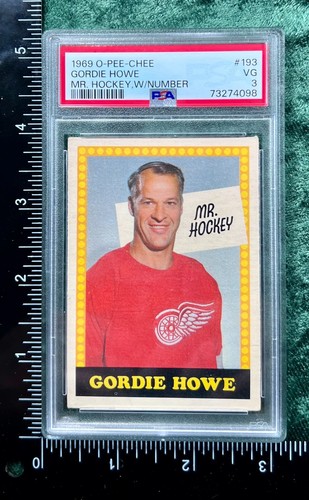 Gordie Howe [Mr. Hockey, w/ Number] #193 1969 O-Pee-Chee card