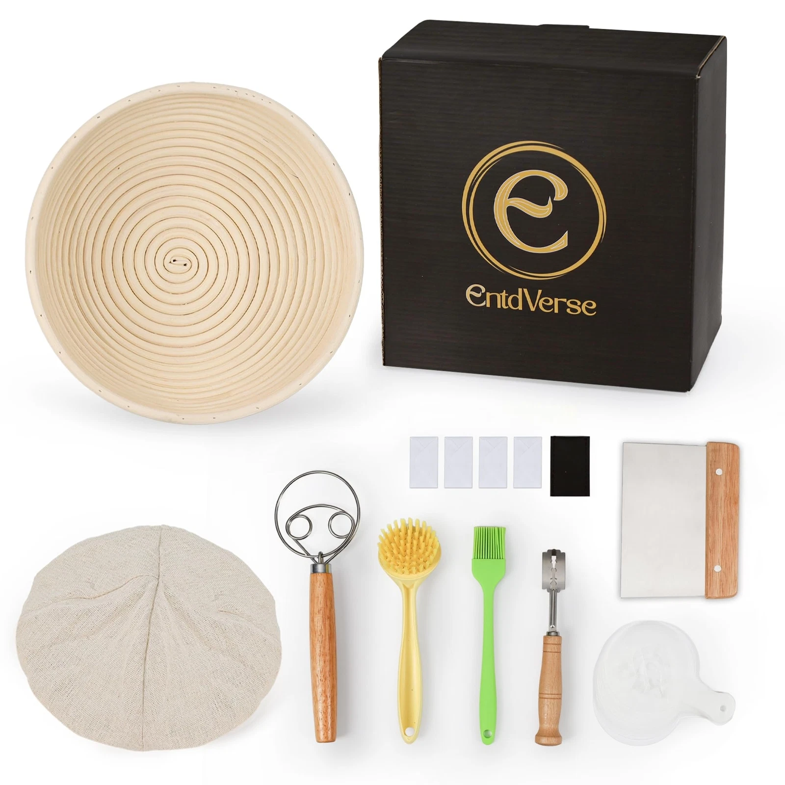 Banneton Bread Proofing Basket - Round 9 inch Sourdough Proofing Basket - Sou...