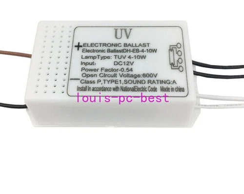 DC12V power supply UV lamp ballast PL15-180-10D12 4-10W tube ballast