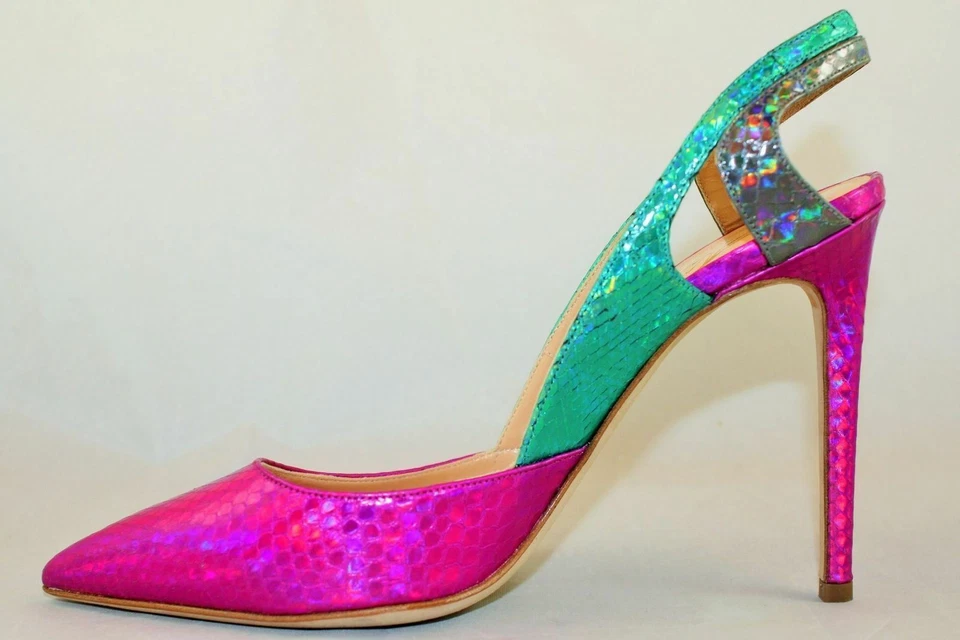 NEW Alejandro Ingelmo Frederica Slingback Pump Heel 1125, Size 38.5 EU/ 8M; $745 - Image 2 of 4