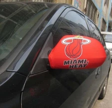 NBA Mami Heat Car Mirror Cover 2 Piece Fan Gear Tailgate Brand New