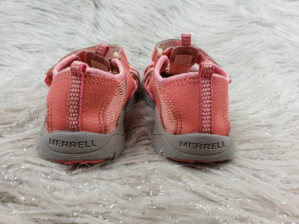 MERRELL Hydro Monarch Jr. Coral Pink Outdoor Active Shoes Size Child 10 - Image 4 of 4