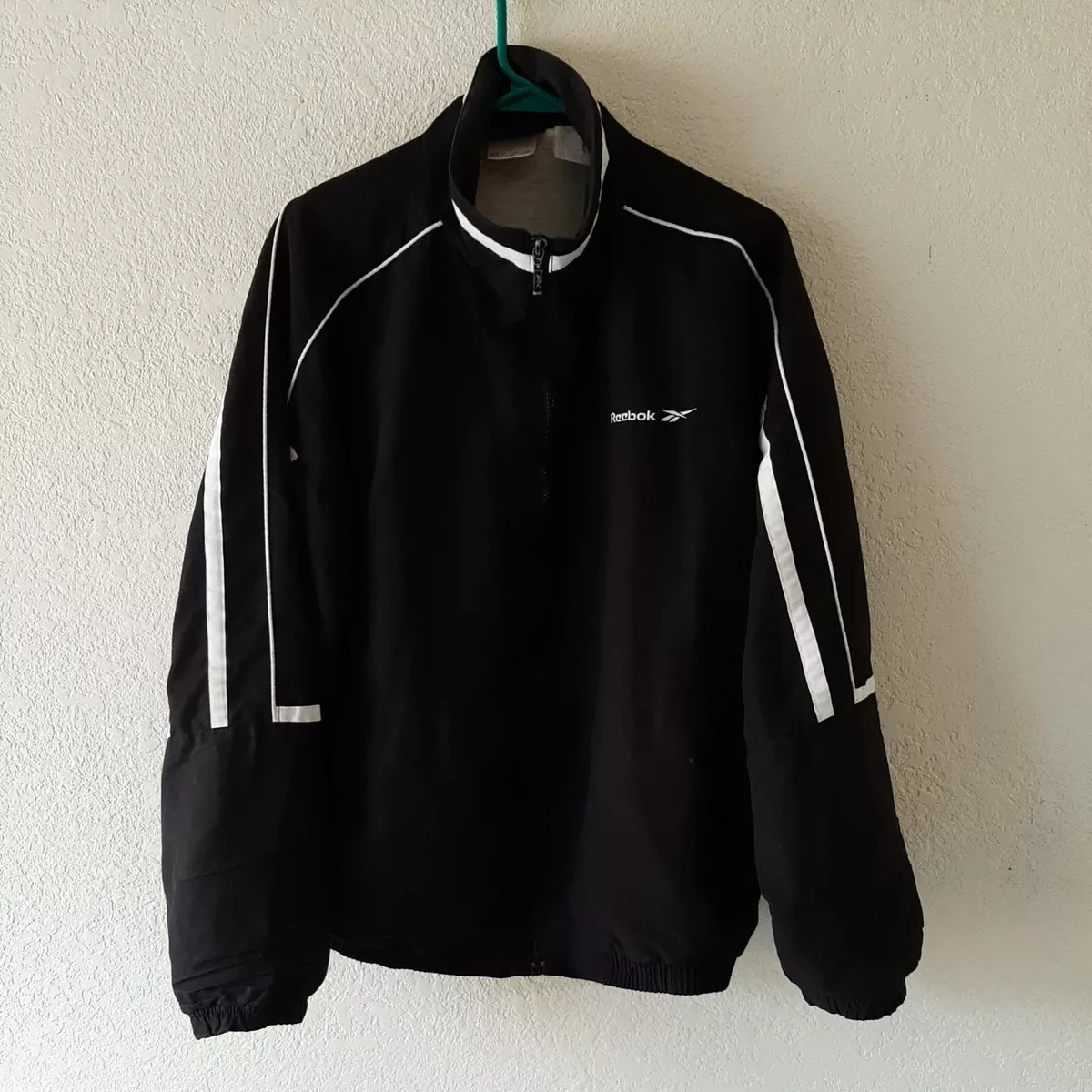 Reebok black best sale jacket
