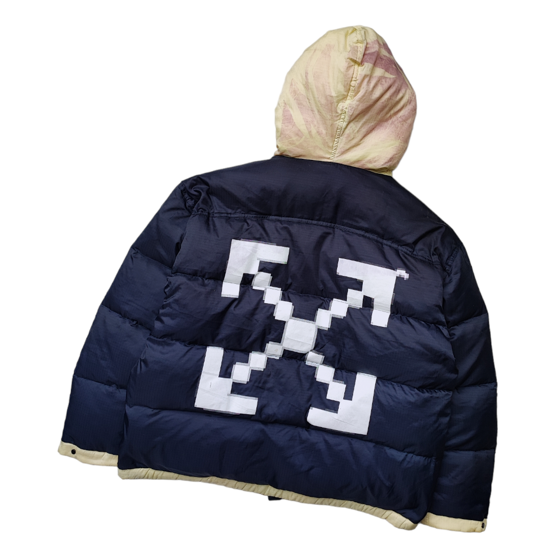 Off White c/o Virgil Abloh Scaffholding Puffer Down Jacket Off White c/o Virgil Abloh Scaffholding Puffer Down Jacket