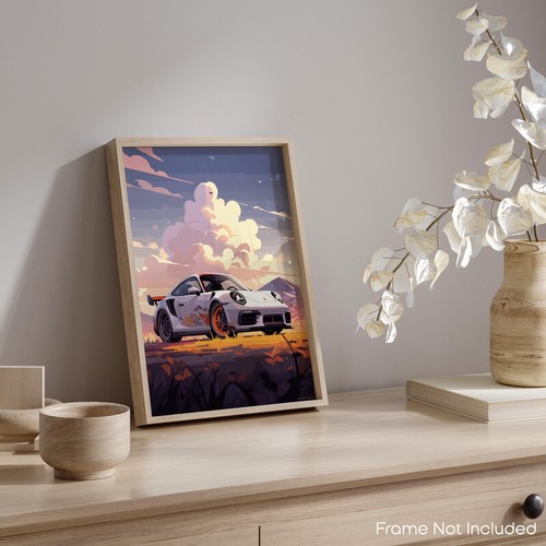 2023 Porsche 911 Car Posters Wall Decor 11x14 Inches Unframed Art - Picture 5 of 8