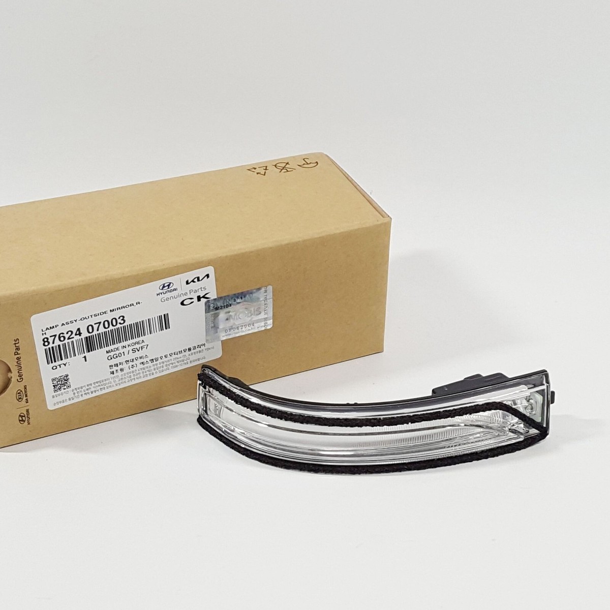Oem 8762407003 Outside Mirror Turn Signal Lamp Right For Kia