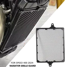 Black Radiator Guard Grille Cover Fuel Tank Protector For Speed 400 2024 2025 