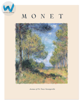 Monet Landschaft Wandbild Poster - Allee der Tannenbäume - 12X16/16X20/18X24/...