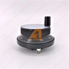 CNC Handwheel MPG Encoder 100PPR 5V 6 Terminal 60mm Black Electronic