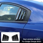 Black Side Window Louvers Air Vent Shades Cover Blinds for Dodge Charger 2011+
