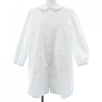 Authentic Miu Miu Poplin and Jersey Mini Dress MF5552 SOOO 15T9 Coat #230-00...