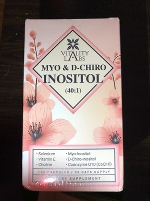 2 bottles Myo-inositol &D-chiro Inositol Supplement for Women-Ideal 401 Ratio 