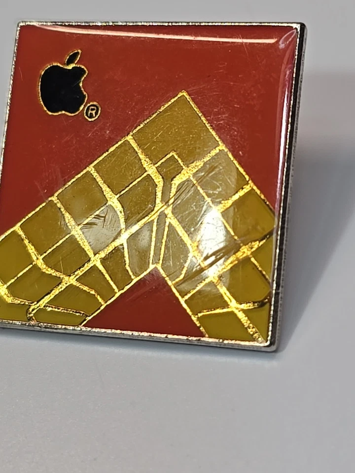Apple Computer Engineering Department Employee Lapel Pin SCRATCHED SEE PHOTOS  - Image 4 of 4