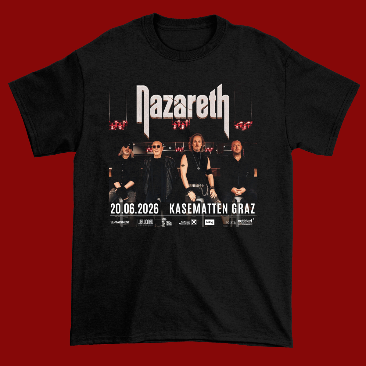 Nazareth Band Tour 2026 Black Cotton Shirt S-5XL Unisex TH200 | eBay