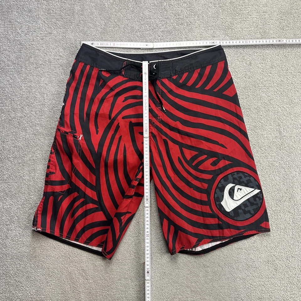 QUIKSILVER Herren Badehose Badeshorts Gr. 33 Beach Board Shorts Logo 9302 Rot - Bild 2 von 4