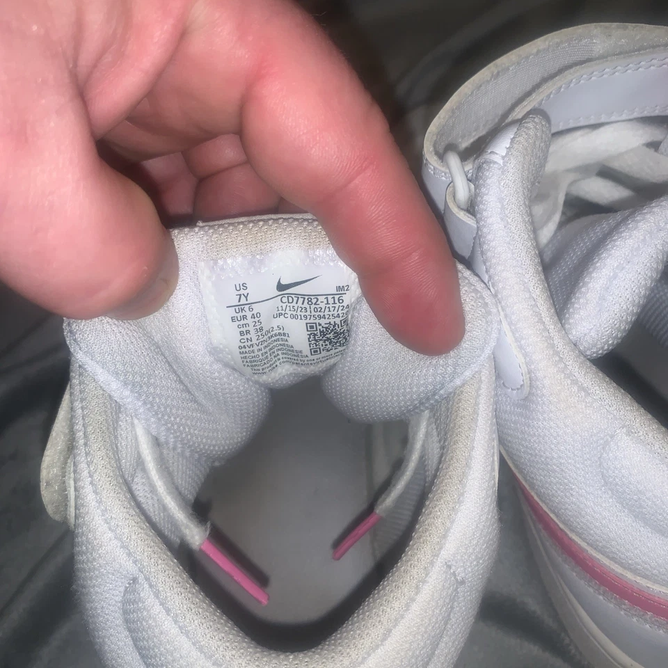 Mujer Nike Dunk High Summit Blanco/Rosa Talla 7 Foto 4 de 4