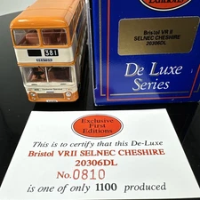 EFE 20306DL 'BRISTOL VRII BUS, SELNEC CHESHIRE #381 DENTON' 1:76. MIB/BOXED