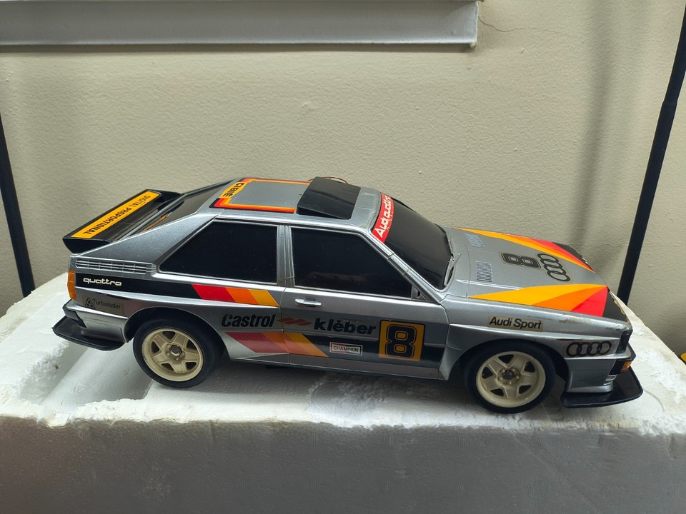 Radio Shack Audi Quattro RC Car 1/10 Castrol Rally Tested Works Boxed ...