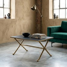 Tavolino Vintage Ottone Vetro Opalino Design Italia Anni 50-60 Originale