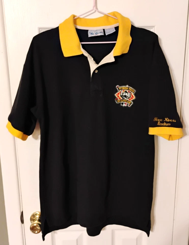 Men Lg Pittsburgh Pirates Shirt Polo All Star Game 1994 MLB Baseball Sngl Stitch - Image 2 of 4
