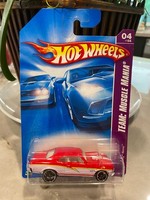 2008 Hot Wheels Team: Muscle Mania 4/4 Chevy Nova Rot Mit Black OH5 Speichen