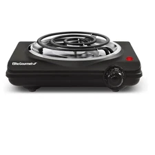 Elite Gourmet ESB100B Countertop Single Coiled Burner Electric Hot Plate