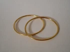Jenny Bird Dane 14kt Gold Plated 7" Thin Bangle Bracelet Set of 2