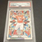 2024 Panini Mosaic Stained Glass Bo Nix Rookie #SG-19 PSA 9 Broncos