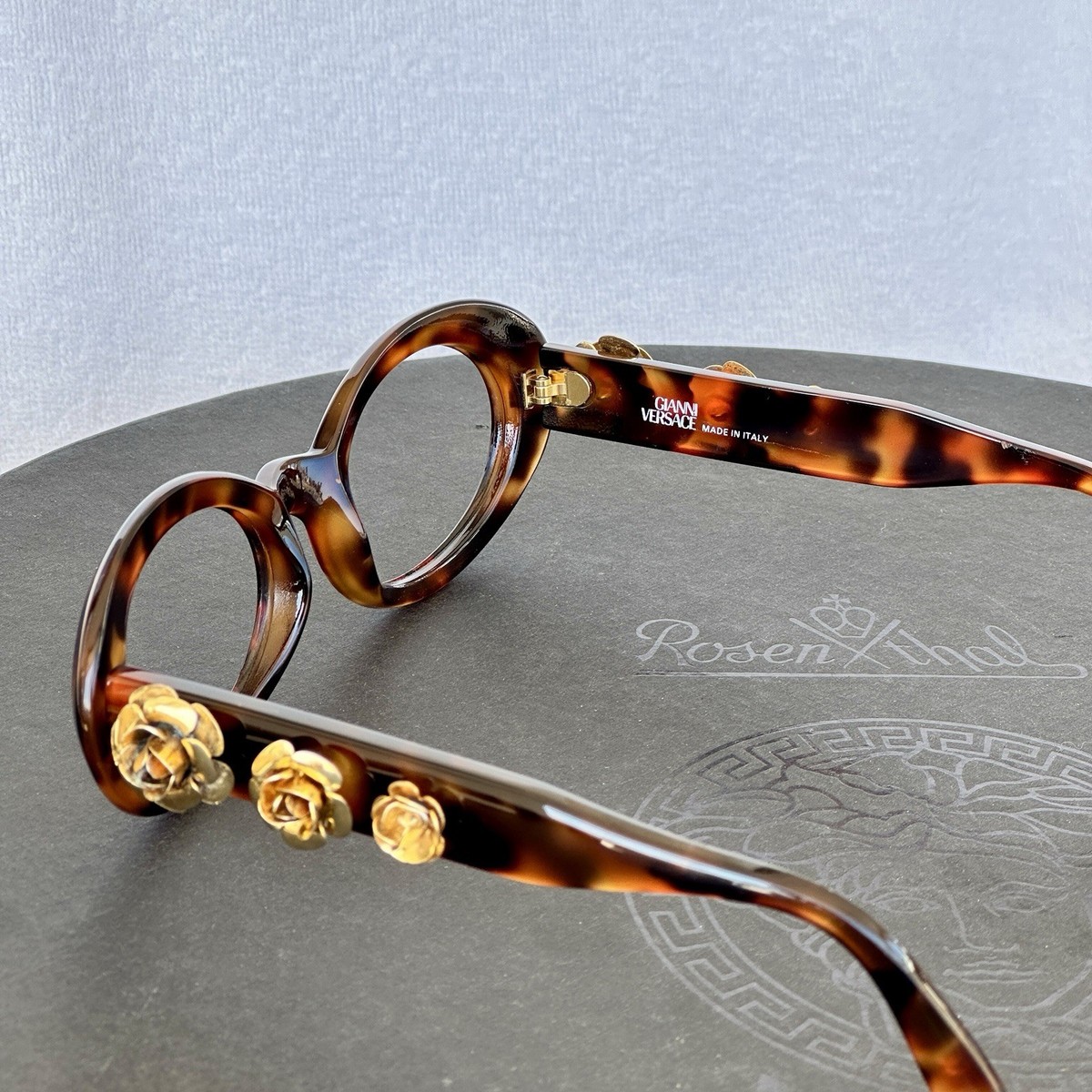 Vintage 90's GIANNI VERSACE tortoise shell Sunglasses Frame