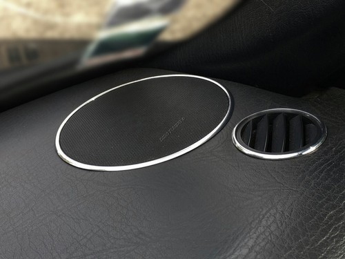 Per AUDI 80 B3 B4 Anelli del cruscotto in alluminio lucidato per altoparlanti x4 - Picture 8 of 9
