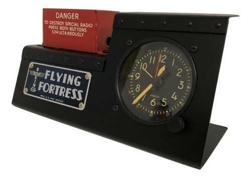 B-17 Flying Fortress Radio Destruct/Cockpit Clock Desk Set, Aviation OFF-0106 - Picture 3 of 11