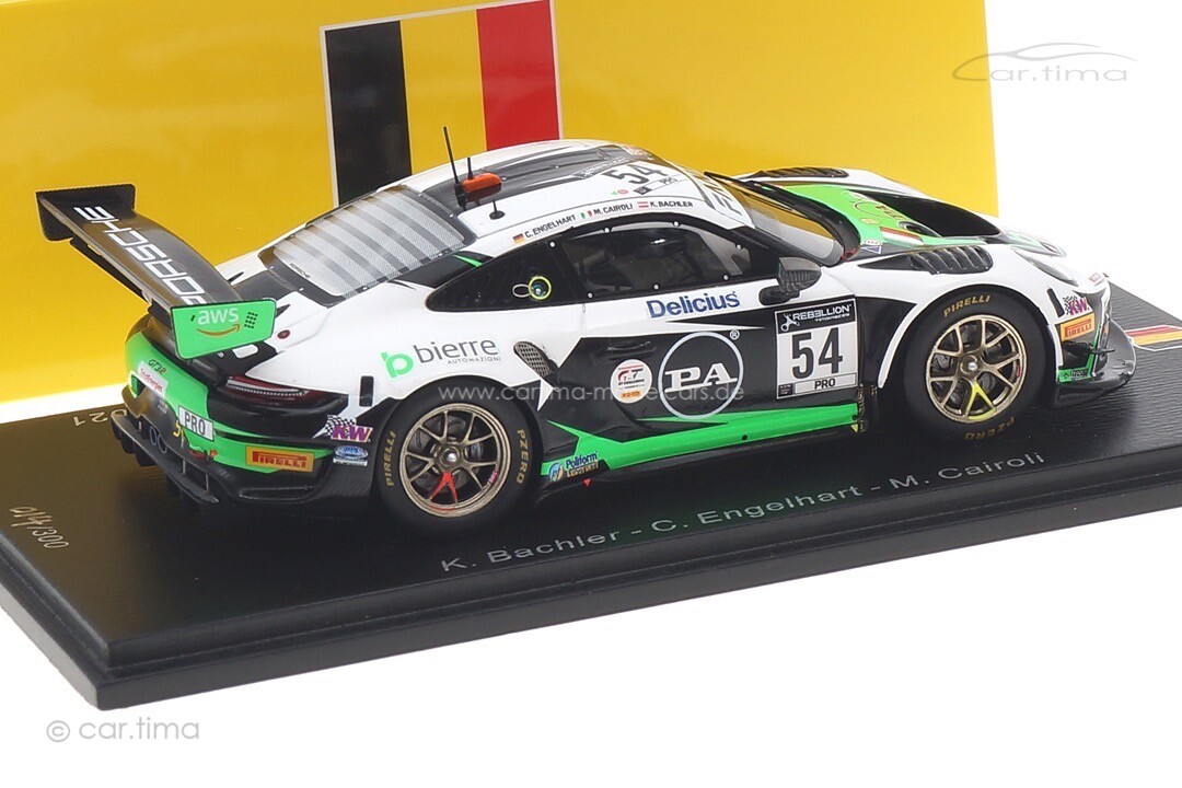Miniature Spark 1/43 - Porsche GT3 R - Spa 2021 - Réf SB465