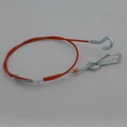 Alko Breakaway Rope Catch Rope for Trailer 1 Meter with Carabiner and Hook 368605