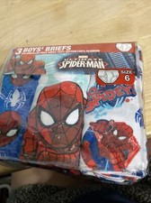 3 PACK BOYS BRIEFS MARVEL ULTIMATE SPIDERMAN SIZE 6