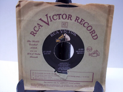 Ames Brothers 45 RPM Vinyl RCA Victor One More Time Hopelessly