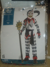 Costume, Unisex, Sinister Jester, Child Small 4-6, NIP F