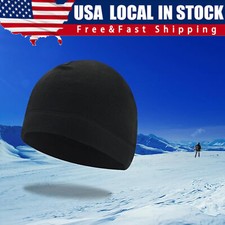 Winter Warm Cap Windproof Fleece Hat Skull Cap Running Beanie Hat for Men Women