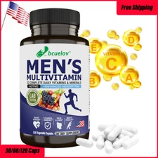 Multivitamin for Men Daily Mens Vitamins & Minerals Supplement Boost Brain,Heart