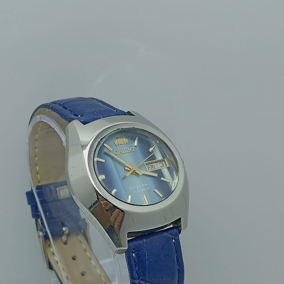 ORIENT CRYSTAL Y469676-4B CU 21J AUTOMATIC JAPAN DAY/DATE