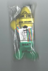1999 Kelloggs Sesame Street Mini Beans BERT sealed in bag