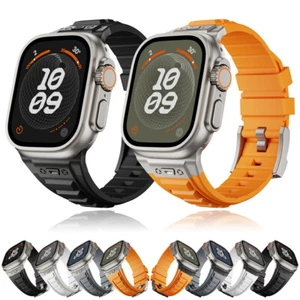 Sport Silicone Rubber Strap for Apple Watch 11 10 9 8 7 44/45/46/49mm Ultra 3 2