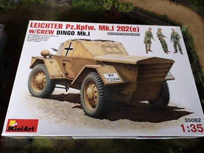 Miniart Models Maßstab 1:35 German Leichter Pz. Kpfw Mk 1 202(e) ''Dingo'' mit Besatzung
