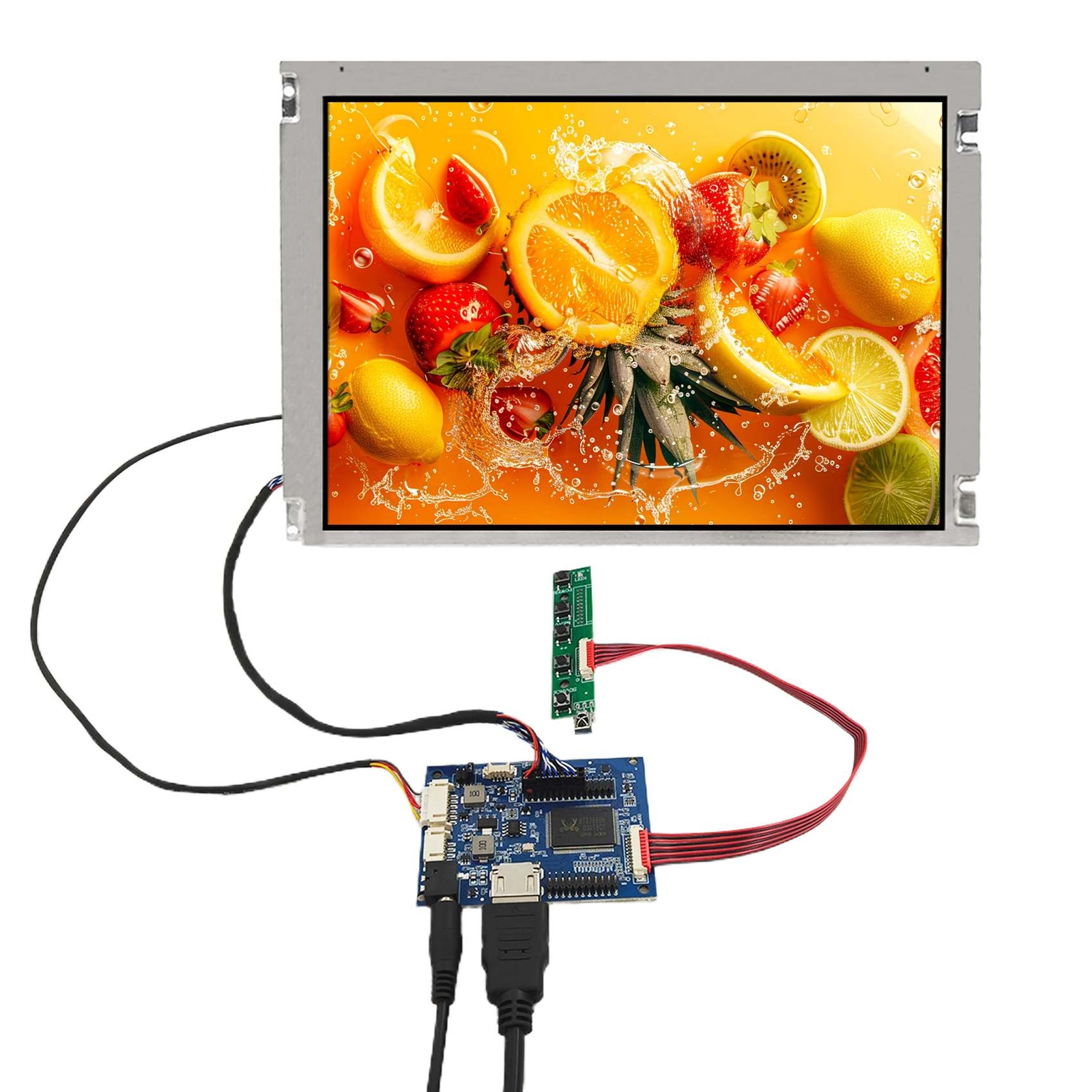 Audio Control Board and 10.4 in G104SN02 800X600 4:3 400 nits LCD Screen Display